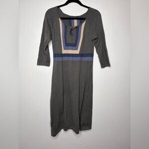 Prana Gray and Blue Long Sleeve Dress